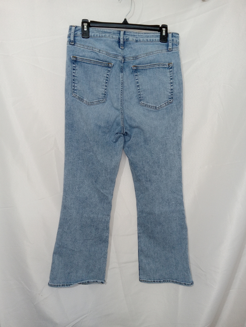 FRAME Le Crop Mini Boot Jeans Women’s 30 Igloo Wash Light Blue Cropped Flare - Picture 6 of 13